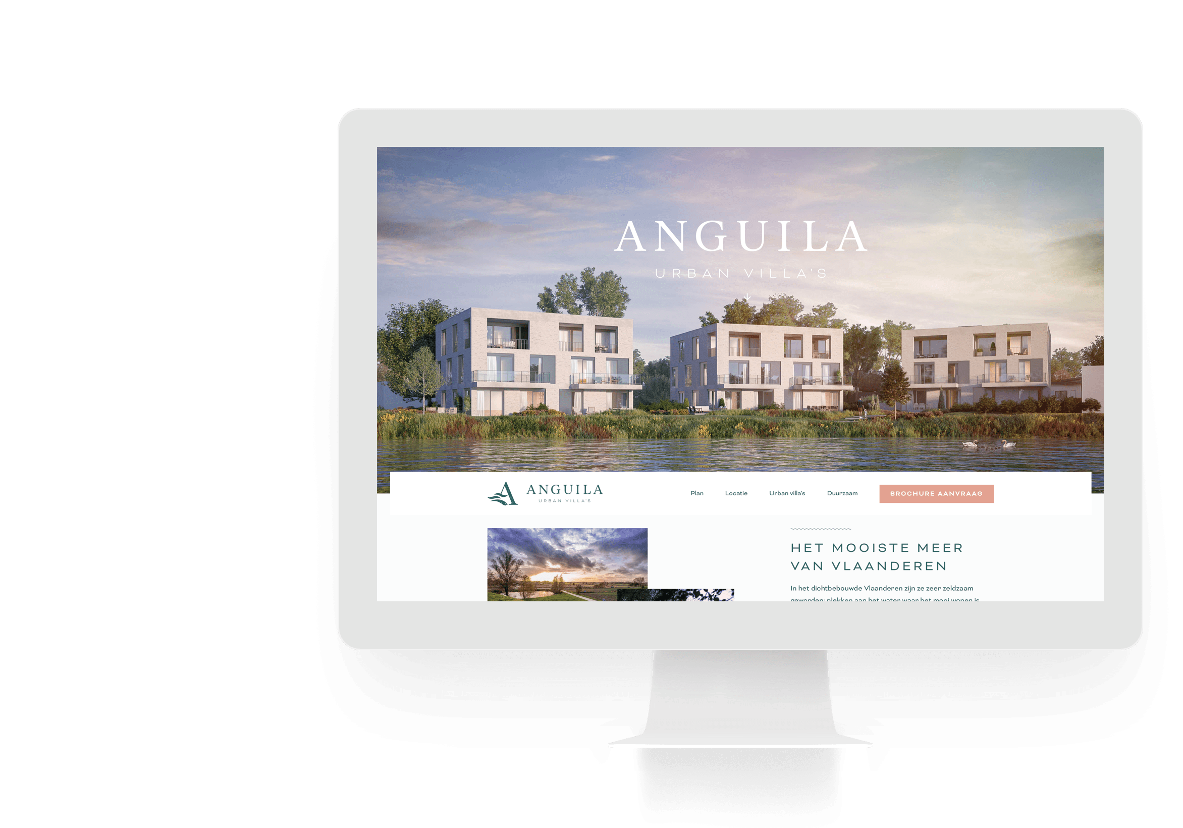  Een iMac met de website van Anguila